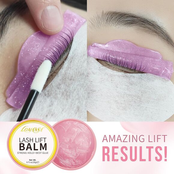 Lomansa LASH LIFT BALM PROFESSIONAL EYELASH GLUE ADHESIVE, STRONG HOLD, NEW - Picture 8 of 9